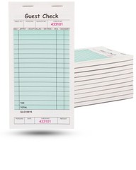 BOGO 10-Pack of 50 Page Guest Checks for Professional Restaurants | Guest Che…
