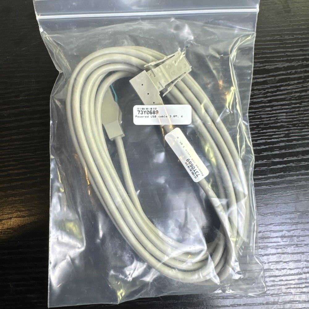 IBM 12V Powered USB to 4 Pin Keyboard Cable 3.8M 73Y0689