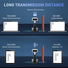 2D Barcode Scanner Wireless JRHC Bluetooth Qr Code Scanner Handheld Bar Code …