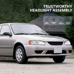 Headlight Assembly Pair Replacement For 1998-2000 for Toyota Corolla