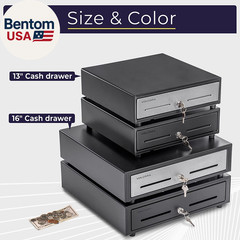 13″ Electronic Cash Register Drawer for Point of Sale (POS) System with 4 Bill 5