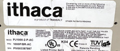 ITHACA PJ10002PAC INKJET POS RECEIPT PRINTER 100-240VAC 1.6 A MAX