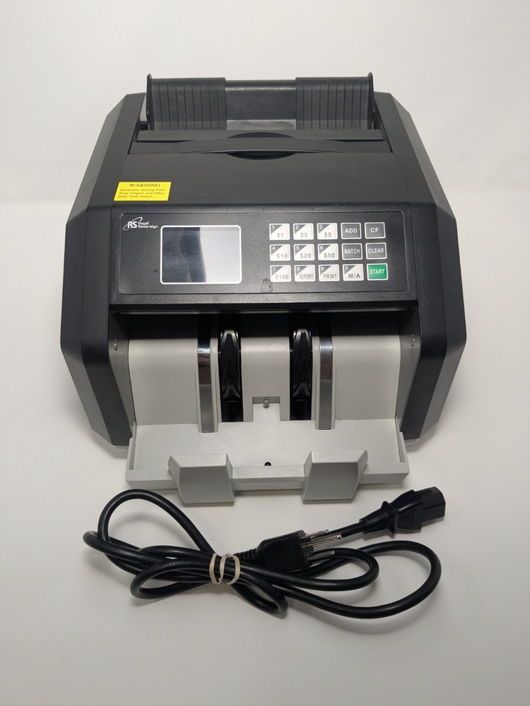 Royal Sovereign RBC-ES250 Wired Black High Speed Money Counting Machine Tested