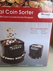 Cassida C200 USA Coin Counter Sorter Roller Black NEW OPEN BOX