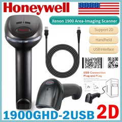 Honeywell 1900GHD-2USB Xenon Area Imager Handheld 2D Barcode Scanner + USB Cable