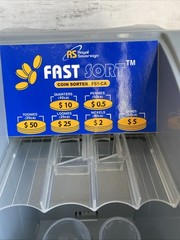 Royal Sovereign Fast Sort FS-1 CAD Canadian 2 Row Coin Sorter Loonies Toonies