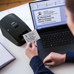 Brother QL-600 Direct Thermal Monochrome Desktop Label/Receipt Printer