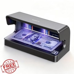 MUNBYN IMC26 Counterfeit Bill Detector, UV Light Money Checker Rechargeable