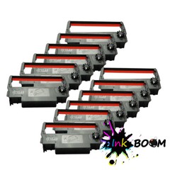 12 Ribbon Cartridge for Epson ERC 30/34/38 Black/RED TM-U220 TM-U220D M119D
