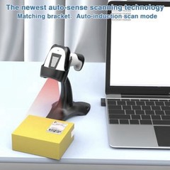 3 in 1 Bluetooth 2.4GHz Wireless Handheld 1D Barcode Scanner USB QR Code Reader