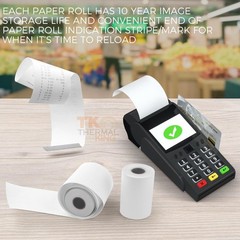 100 Rolls of Biodegradable 2 1/4″ x 50′ POS Receipt Paper – Eco-Friendly