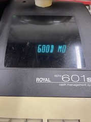 Royal Alpha 601 SC Cash Management Register Full Keys Powers Up Error Screen #2