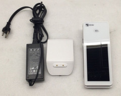 Clover Flex LTE C401U Wireless Credit Card Processor With Charging Cradle.