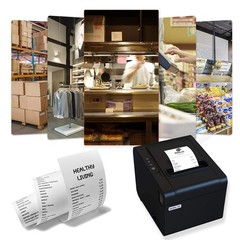 Rongta POS Printer, 80mm USB Thermal Receipt Printer, Restaurant Kitchen Prin…
