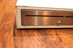Used M-S Cash Drawer EP-127 Cash Drawer- Dut’s Deals- Dings when opened.