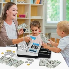Calculator Cash Register Toy Gift for Kids Age 3, 4, 5, 6, 7, 8+ Year Old, 10…