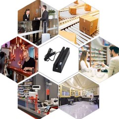 USB 4-in-1 Card Reader Writer Magnetic EMV IC Chip RFID PSAM
