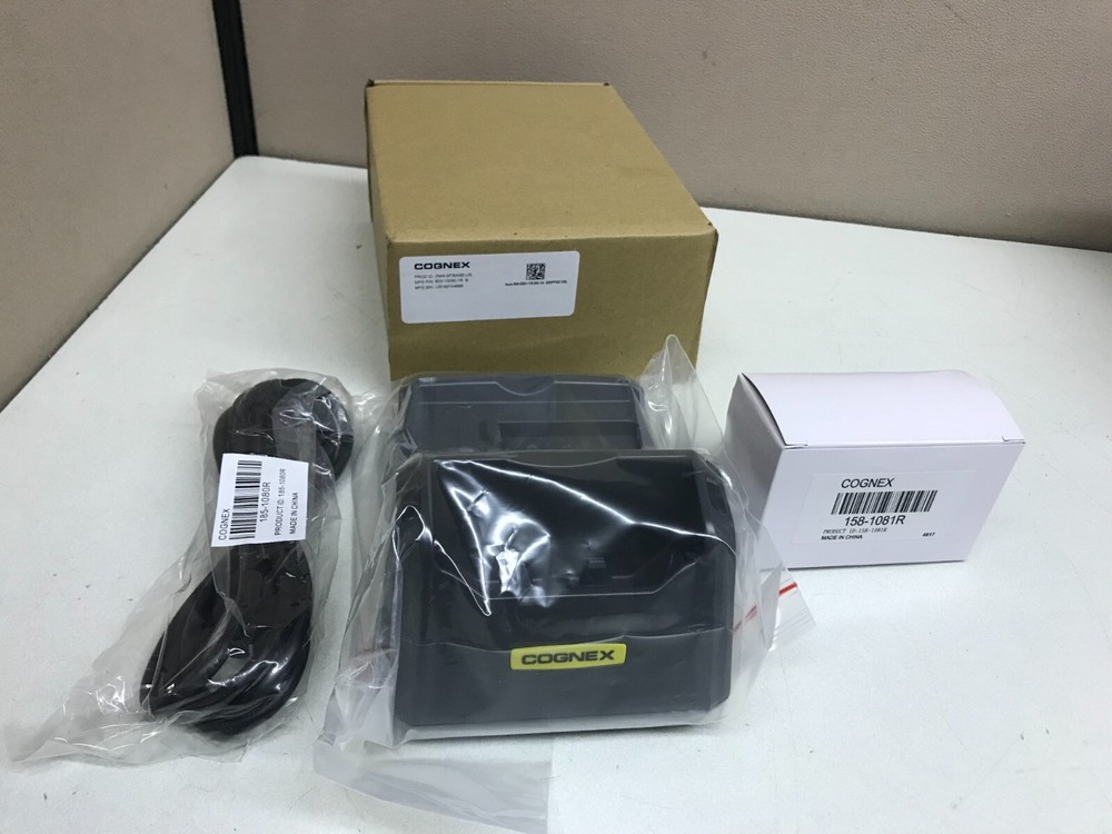 NEW Cognex Scanner Charging Base Kit 823-10030-1R w/ MTBase 820-0309-1R & Power