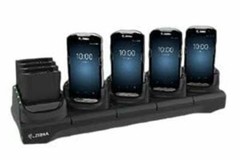 Zebra TC51/56 5-slot Charge only W/4-Slot sparebattery charger,