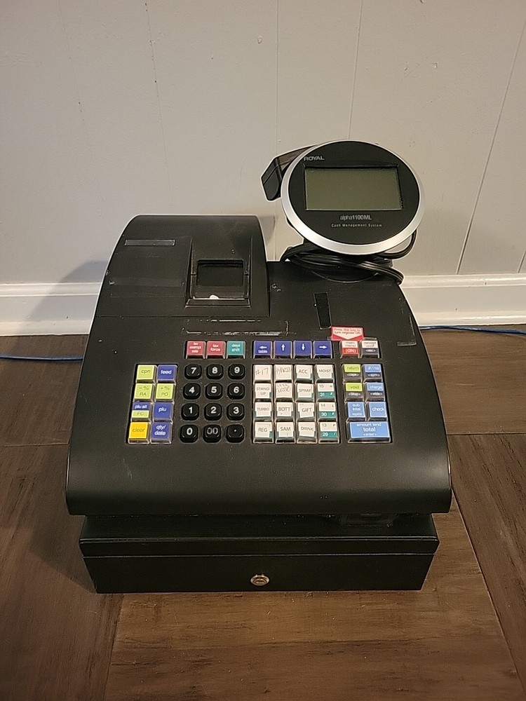 Royal Alpha 1100ML Cash Register / Cash Management – No Keys Works