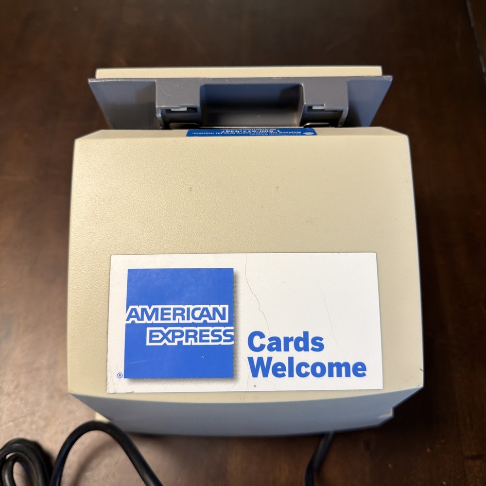 Addressograph Bartizan Model 840 Eletric Credit Card Imprinter Tested Working