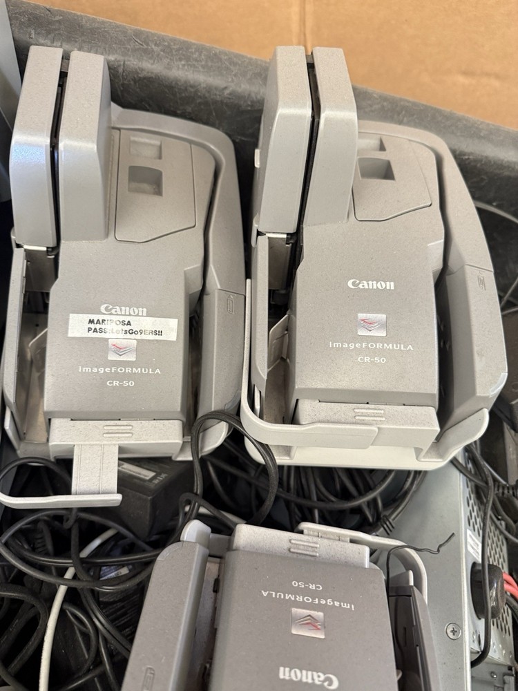 Canon imageFORMULA CR-50 Check Scanner/Reader lot of 3