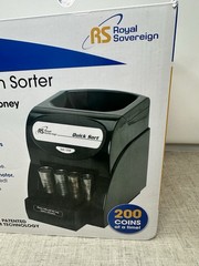 Royal Sovereign QS-1AC Coin Sorter Counter Machine tested and works perfectly