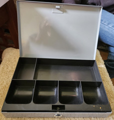 Office Depot Ultra-Slim Cash Box Security Lock 11-1/2 in x 1-7/8 in x 7-3/4 in