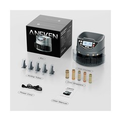 Aneken Coin Counter and Sorter with TFT Display – Accurate Sorting Machine fo…