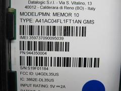 Datalogic Memor 10 Mobile Computer 944350004 Android 9 with Battery