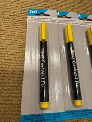 New 5 pack Jot Counterfeit Money Detector Pen Marker Fake Dollar Bill Currency