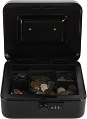 Durable Steel Cash Box with Combo Lock