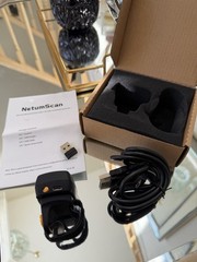 NETUM Bluetooth Barcode Scanner 1D 2D QR Ring Mini Bar Code Reader 2.4GWireless