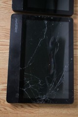 2x Partner Tech FS156 / AUO TPK GP Wireless Touch Screen Tablet CRACKED SCREEN