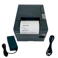 Epson TM-T88V POS Compact Thermal Receipt Printer USB Serial w/ Adapter TESTED