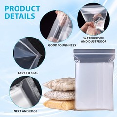 100pcs 3 x 7 Inch (8X18cm) Clear 2.4 Mil Resealable Zipper Shipping Bags Poly…