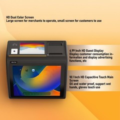 10+5 Touch Screen Cash Register All In One POS Terminal For Supermarket