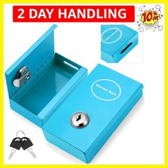 1 Pack Metal Box for Gamblers Pocket Sized Winner Bank Casino Cash Box with 2…
