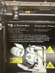 Clover Flex C403 Credit Card Reader Terminal