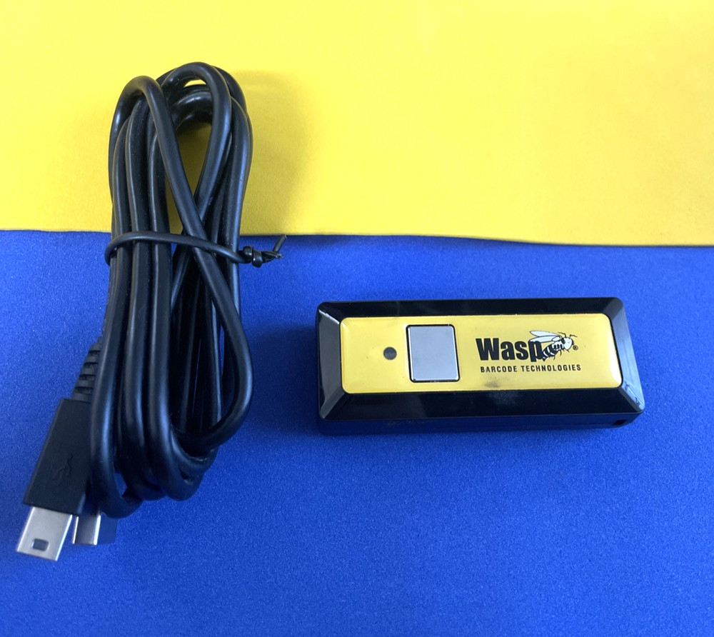 WORKING Wasp WWS100i Mini Wireless Barcode Reader / W USB CABLE