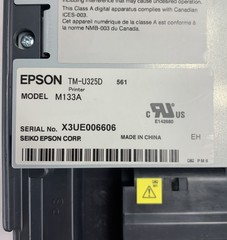 Epson M133A TM-U325D Dot Matrix Receipt Printer – Tested