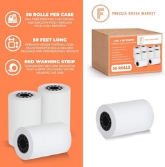 High Brightness 50 Count Thermal Paper Rolls 2 1/4″ x 50′ for Credit Cards
