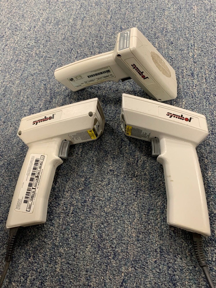 Lot Of 3: Symbol LS2000MX Barcode Hand Held Scanner LS-2501MX-I200A