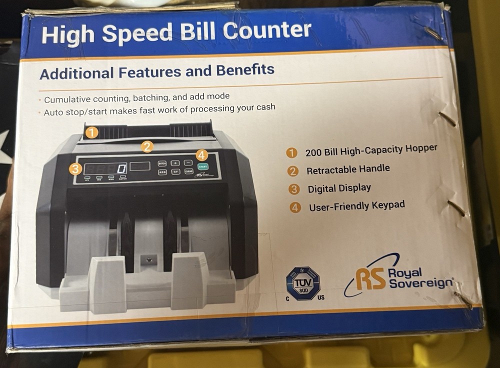 Royal Sovereign RBC-ES200 High-Speed Bill Counter