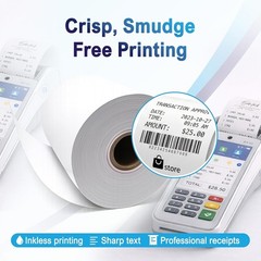 Pax Thermal Receipt Paper Rolls 10 Rolls for Pax POS & Terminal Printers – Cr…