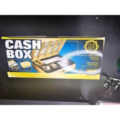 Steel Cash Box with Combination Lock 6-Compartment Tray MMF 221619003