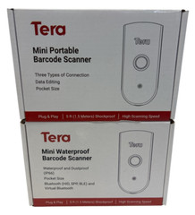2 Tera 1100L Black Mini Handheld Portable Shockproof High Speed Barcode Scanner