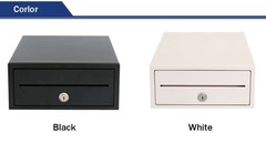 New Small Cash Drawer with RJ11 Interface 4 Bill 6 Coin Holders for POS System