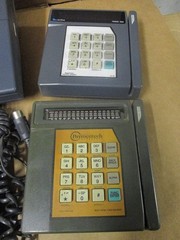 Lot of 6 VeriFone (4) Credit Card Terminals (1) Key Pin Pad and (1) Printer