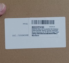 New BISOFICE Model NX-125 Mini UV Counterfeit Bill Detector Euro/USD/GBP, Box